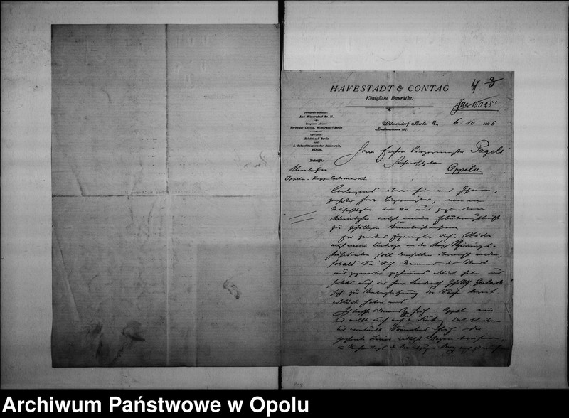 Obraz 7 z jednostki "Acta des Magistrats zu Oppeln betreffend Kleinbahnproject Oppeln-Sakrau-Carlsmarkt Vol. I"