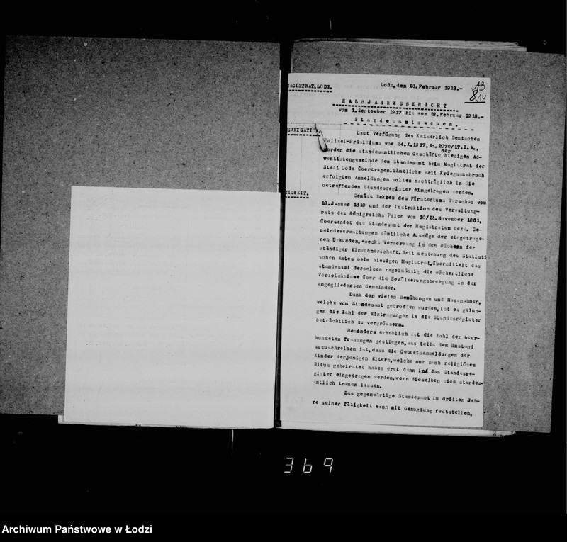 Obraz 15 z jednostki "Akta dotyczące urzędu stanu cywilnego i statystyki"