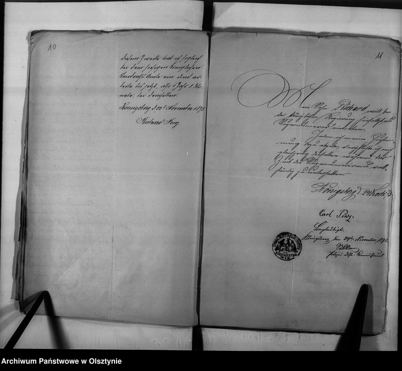 image.from.unit.number "Regierungs-Hauptkassen-Assistent den Penz [Richard] 1. Juli 1893 Reg.[ierungs] Hauptkassen-Buchhalter Rechnungsrat"
