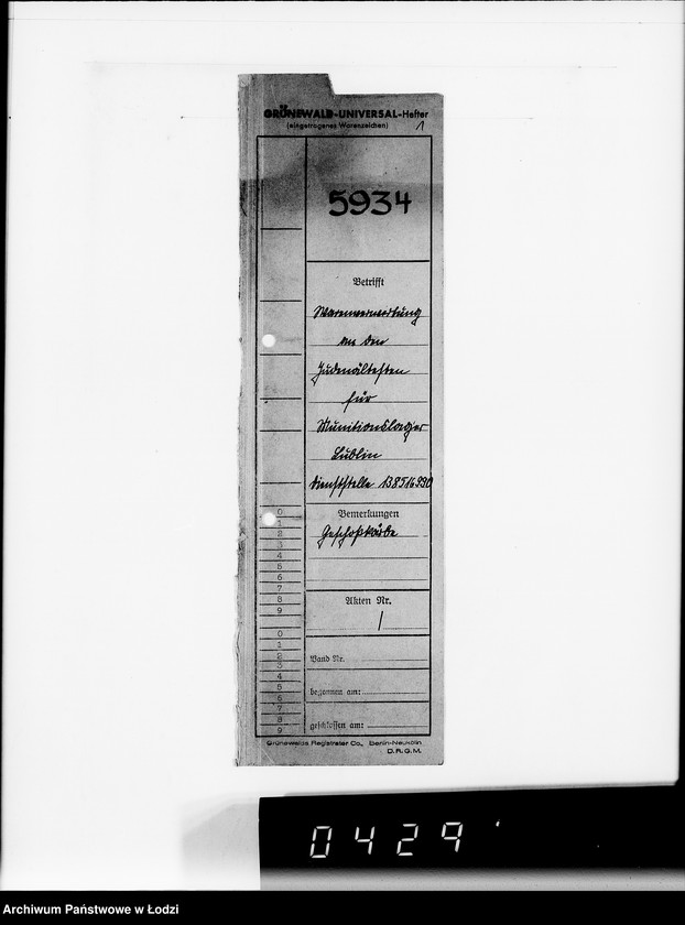 Obraz 5 z jednostki "Auftrag 5934. Warenverwertung an den Judenältesten für Munitionslager Lublin. Geschosskörbe"