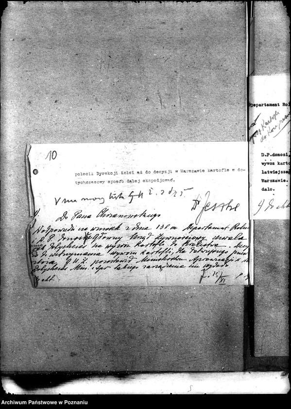 Obraz 14 z jednostki "Sprawy szczegółowo-administracyjne Aprowizacja Kongresówki"