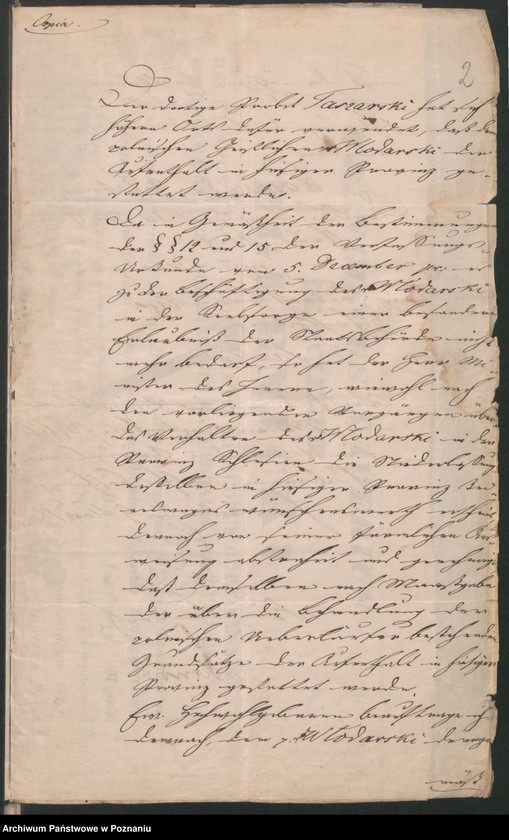 image.from.unit.number "A. betr. den polnischen Überläufer Honoratius von Włodarski"