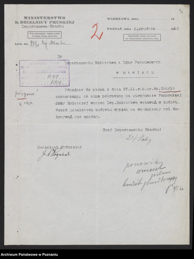 Obraz 16 z jednostki "[Pomorska Izba Rolnicza] - głównie sprawy budżetowe"