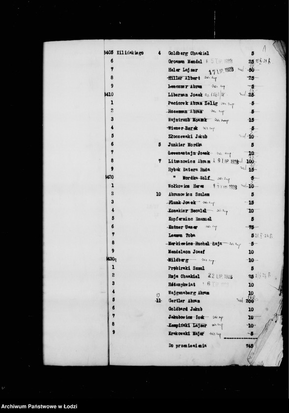 Obraz 4 z jednostki "Rejestr poborczy"