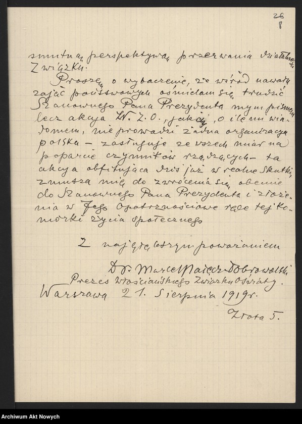 image.from.unit.number "Włościański Związek Oświaty - prośby o pomoc i poparcie, wydawnictwa - broszury antykomunistyczne"