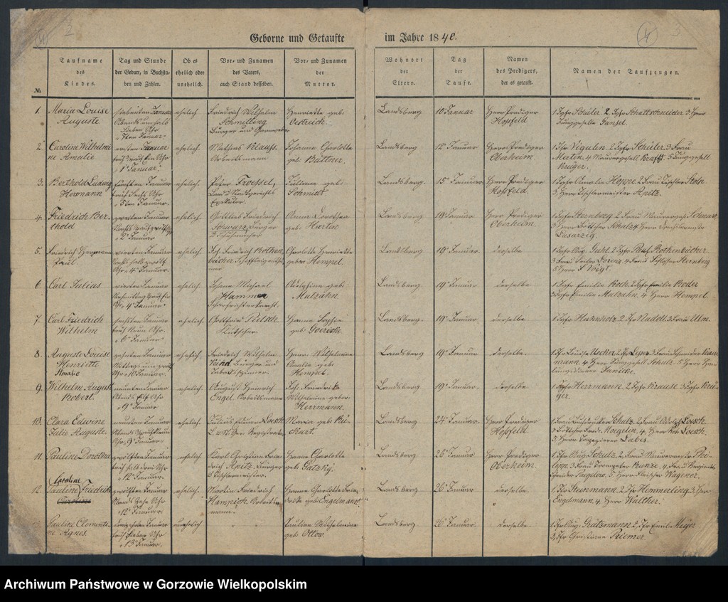 image.from.unit.number "Duplikate der Kirchenbücher von der Parochie der Hauptkirche zu Landsberg an der Warthe (zawiera też księgę zgonów Konkordien Kirche z 1840 r.)"