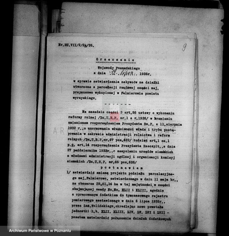 Obraz 14 z jednostki "Operat szacunkowy i tymczasowy rejestr pomiarowy majątku Falmierowo powiatu wyrzyskiego"