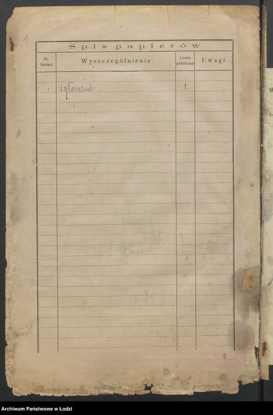 Obraz 3 z jednostki "Mendel Wasserman- fabryka towarów manufakturowych"