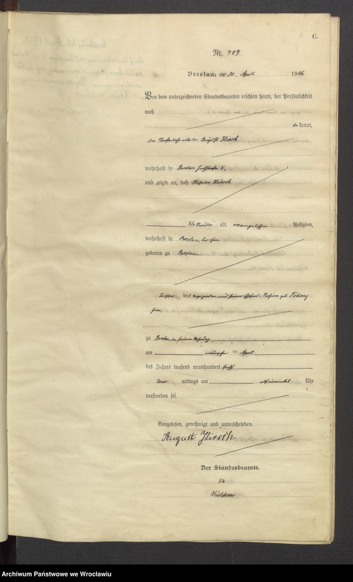 image.from.unit.number "Sterbe-Haupt-Register Breslau IV 1906 Band 2"