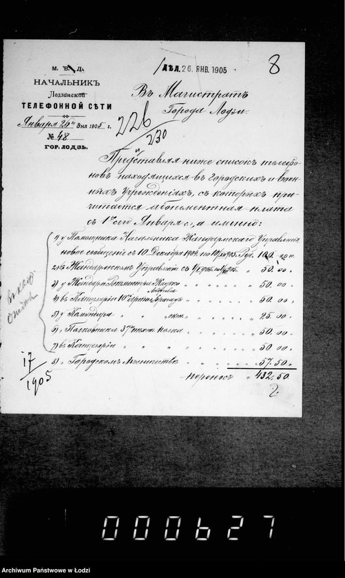 Obraz 12 z jednostki "O raschodach za pol´zovanje telefonnymi apparatami"