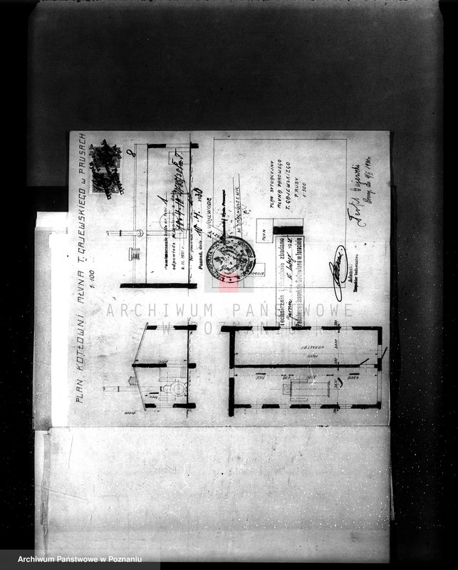 Obraz 12 z jednostki "Młyn parowy w Prusach pow. jarociński nr woj. kotła 6423"