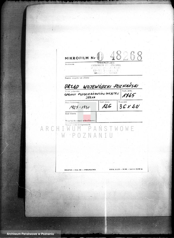 Obraz 2 z jednostki "Sprawy poddzierżawców majątku Jerka"