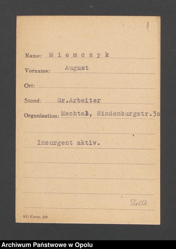 Obraz 3 z jednostki "[Miemczyk August, Mechtal]"