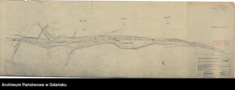 image.from.unit.number "Reichsbahndirektion Danzig. Deutsche Reichsbahn. Strecke: Prust - Karthaus - Nawitz. BA. Danzig. Bahnhof Seeresen"
