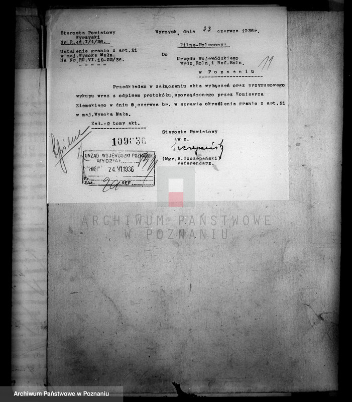 Obraz 15 z jednostki "Majątek Wysoka Mała powiatu wyrzyskiego przymusowy wykup Welter Buttner"