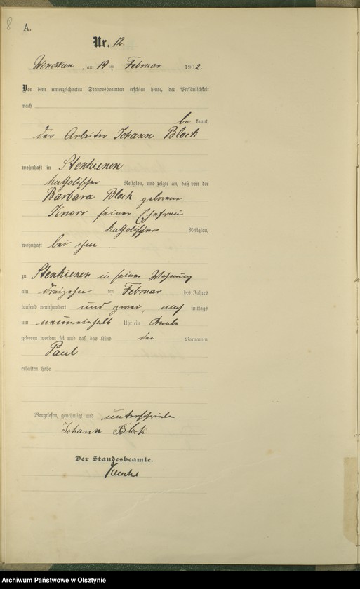 image.from.unit.number "Geburts-Haupt-Register Nr 5 - 84"