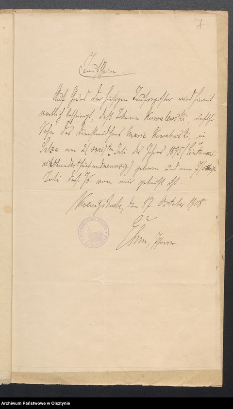 image.from.unit.number "Taufscheine, Gebursurkund und Konfirmanteb Tabelle"