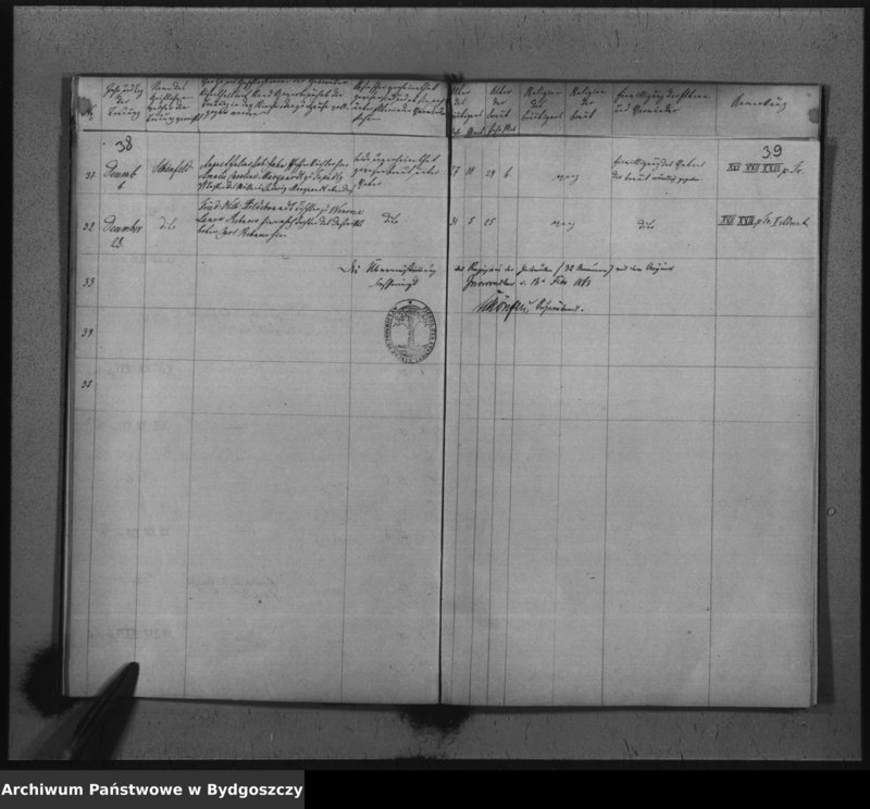 image.from.unit.number "Duplikat der Kirchenbücher von der evangelischen Parochie Inowrazlaw pro 1862"