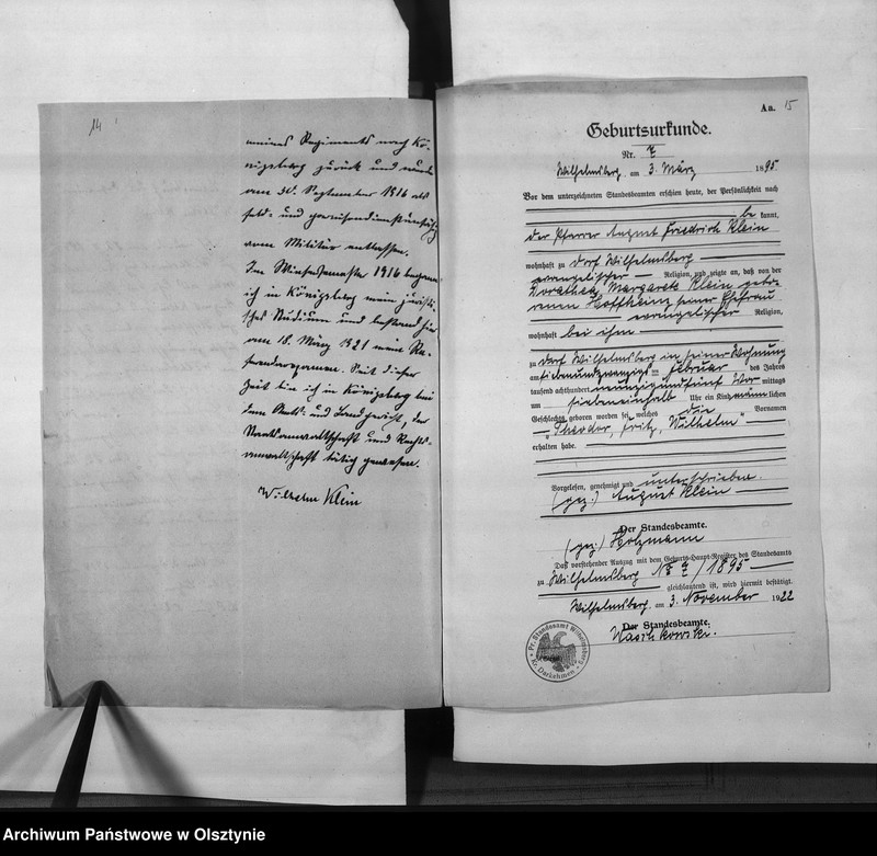 image.from.unit.number "Regierungs-Referendar Klein [Wilhelm]"