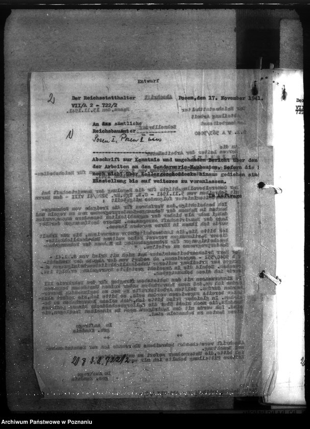 Obraz 6 z jednostki "Allgemeine Bauangelegenheiten der Gendarmerie. Erlase, Verfügungen unsw."