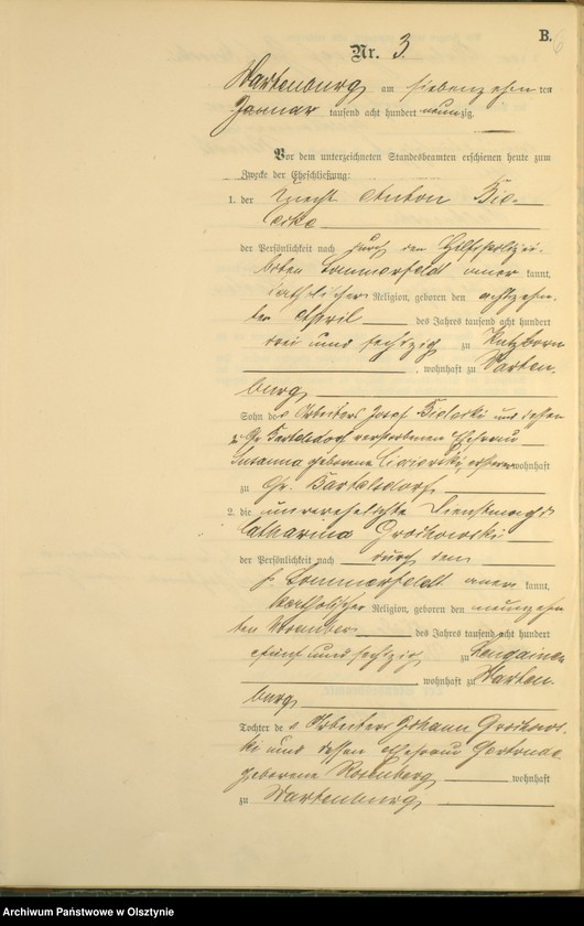 image.from.unit.number "Heiraths-Haupt-Register Nr 1 - 45"