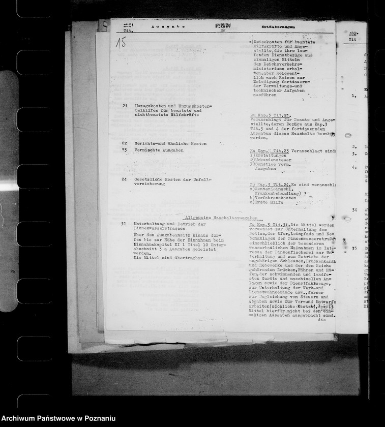 Obraz 19 z jednostki "Auszüge aus Haushaltsplänen, Kassenanschläge, Kassenabschlüsse etc."