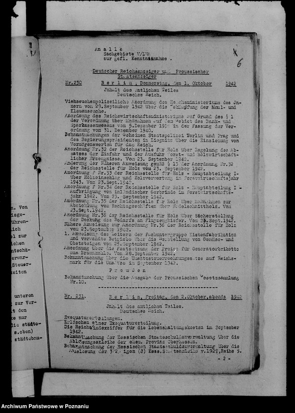 Obraz 10 z jednostki "Runderlasse betr. Wirtschaftsaufbau zwecks Festigung des Deutschtums"