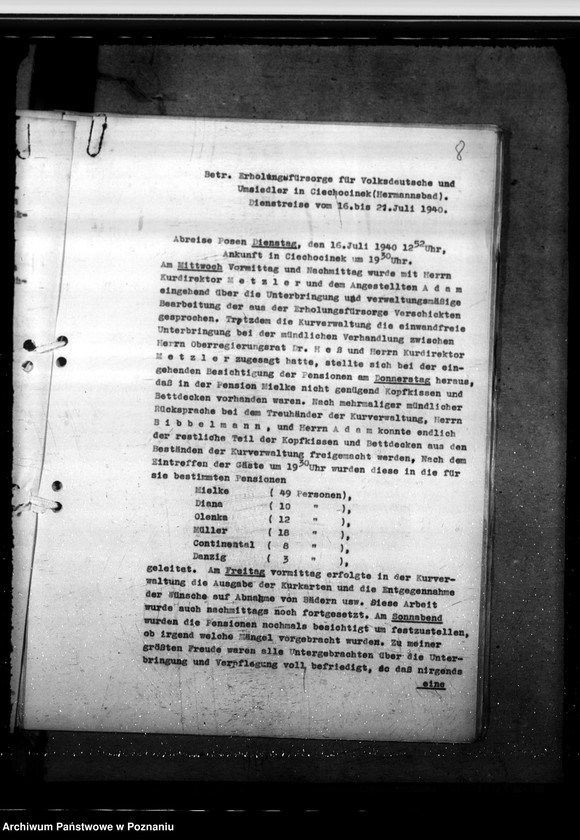 Obraz 12 z jednostki "Erholungsanstalt in Hermannsbad - Ciechocinek - für Volksdeutsche und Umsiedler"