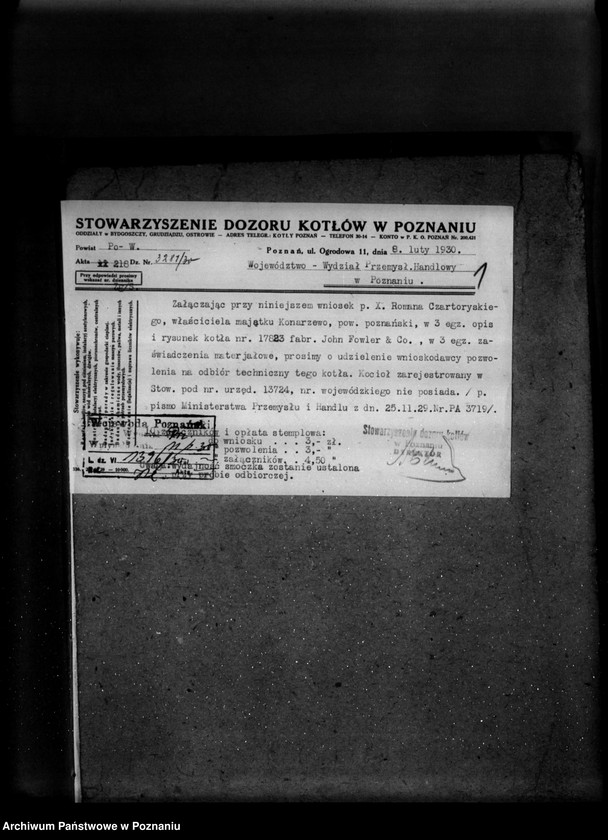 Obraz 5 z jednostki "Majętność Konarzewo powiat poznański nr woj. kotła 6420"