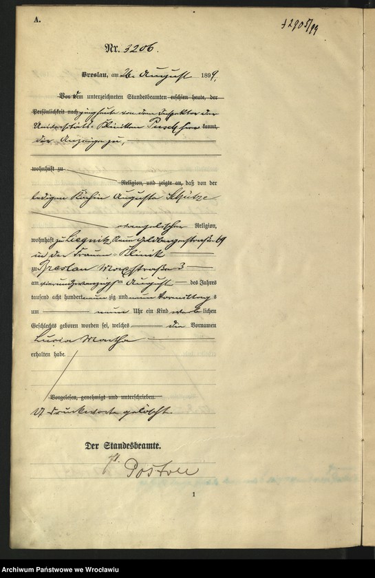 image.from.unit.number "Księga urodzeń Wrocław III 1899 t.04"