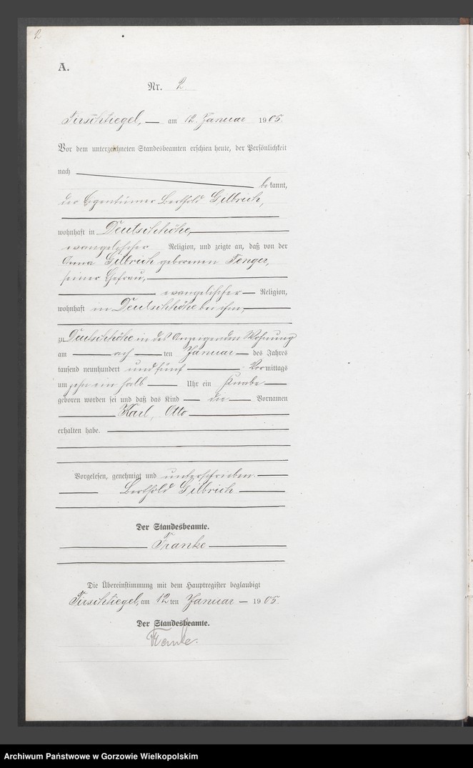 Obraz 5 z jednostki "Geburts Register"