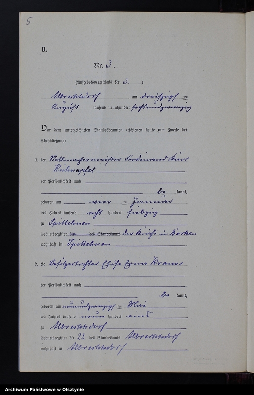 image.from.unit.number "Heiraths-Neben-Register Nr 1 - 6 [ Księga małżeństw - wtóropis ]"