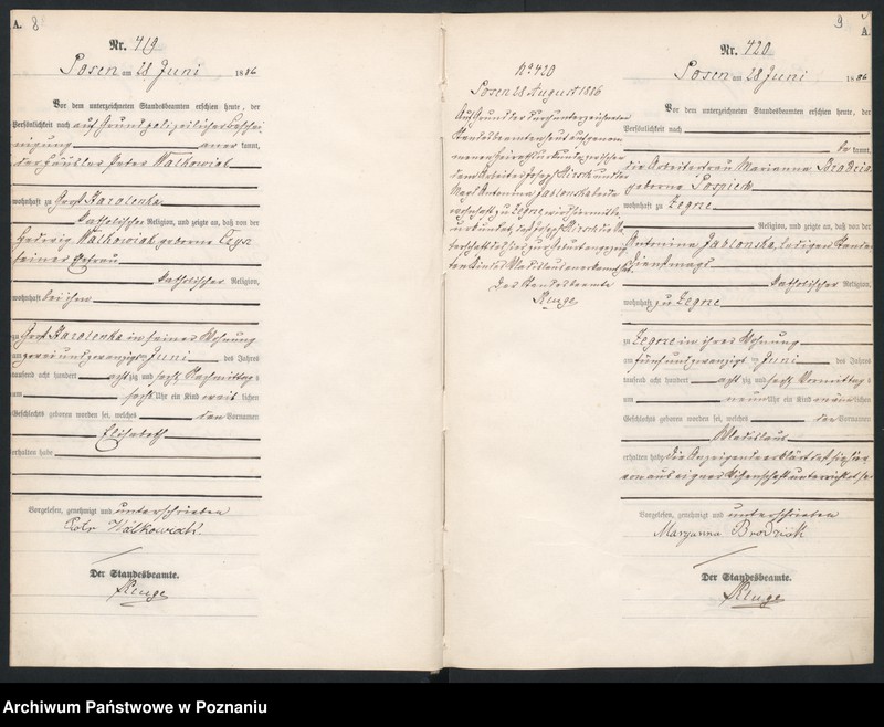 Obraz 8 z jednostki "Księga urodzeń t. II"