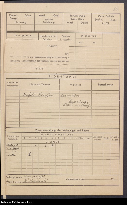 image.from.unit.number "Księga inwentarzowa nieruchomości m. Łodzi ul. Świętokrzyska"