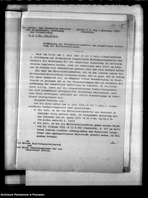 Obraz 14 z jednostki "Runderlasse betr. das mittlere Schulwesen"