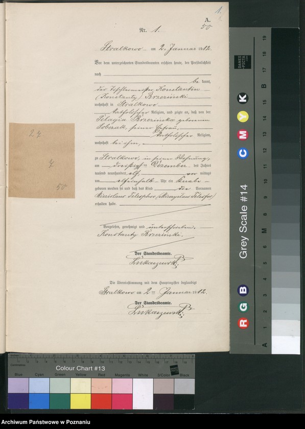 Obraz 4 z jednostki "Geburts-Neben-Register"