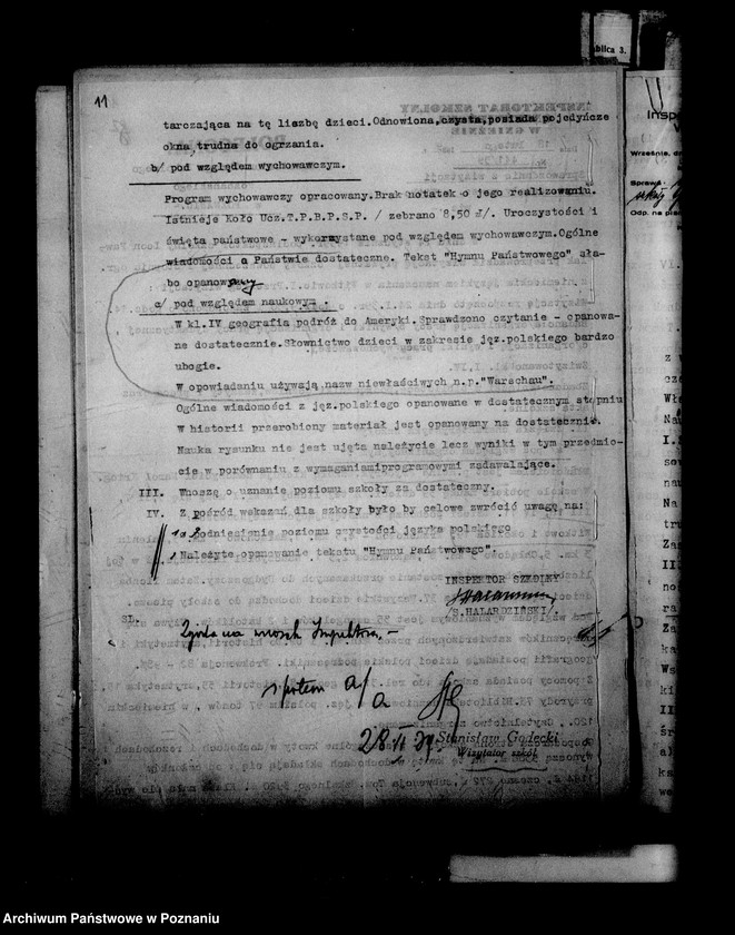 Obraz 14 z jednostki "Prywatna Szkoła Powszechna z niemieckim językiem nauczania w Witkowie, powiat Gniezno"