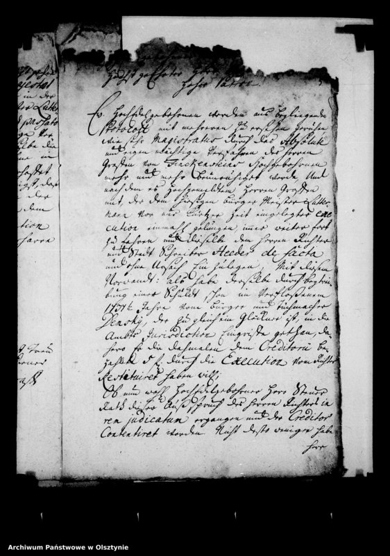 image.from.unit.number "Entscheidung in der Beschwerde des Commissarius loci gegen den Hauptmann in Gilgenburg in der Sache des Stadt Richters Heder und des Tuchmachers und Glöckners Demsky daselbst"