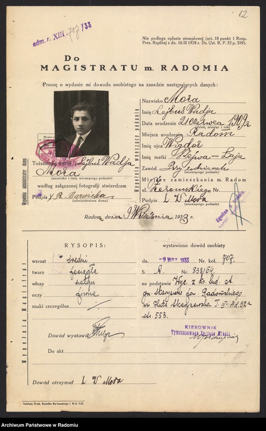 Obraz 14 z jednostki "O dowodach osobistych nr 701-800"