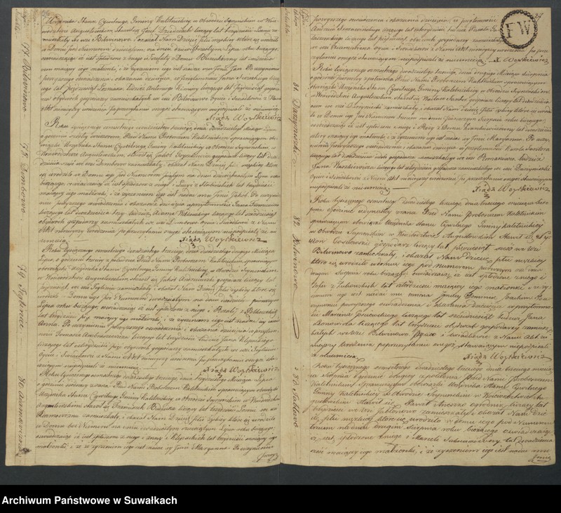Obraz 16 z jednostki "Akta Urodzenia Stanu Cywilnego Gminy Kaletnickiey, od 1-go dnia Stycznia do ostatniego dnia Grudnia Roku 1823"