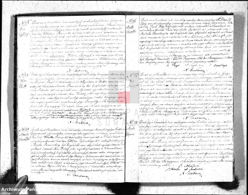 image.from.unit.number "Duplikat Akt Urodzonych, Zaślubionych i Zeszłych Parafij Ew. Augsburgskiey Suwałki za rok 1851"