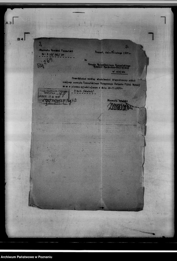 Obraz 6 z jednostki "/Poznański Związek Okręgowy Piłki Nożnej/"