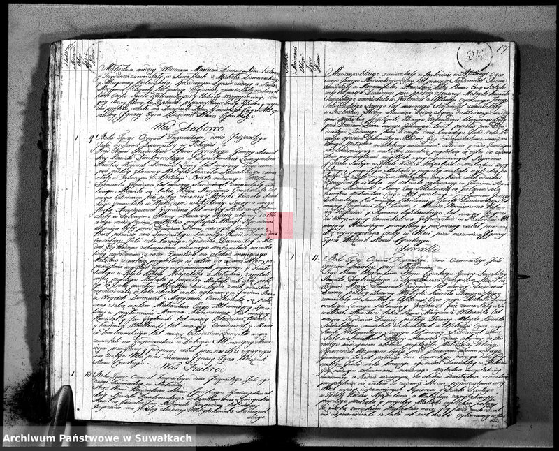 image.from.unit.number "Księga aktów ślubnych gminy suwalskiey, powiatu dąbrowskiego w departamencie łomżyńskim od dnia 1 maja 1813 po 1 maja 1814"