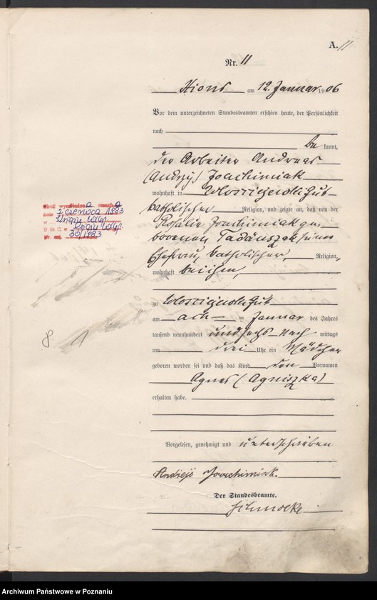 Obraz 14 z jednostki "Geburts-Haupt-Register"