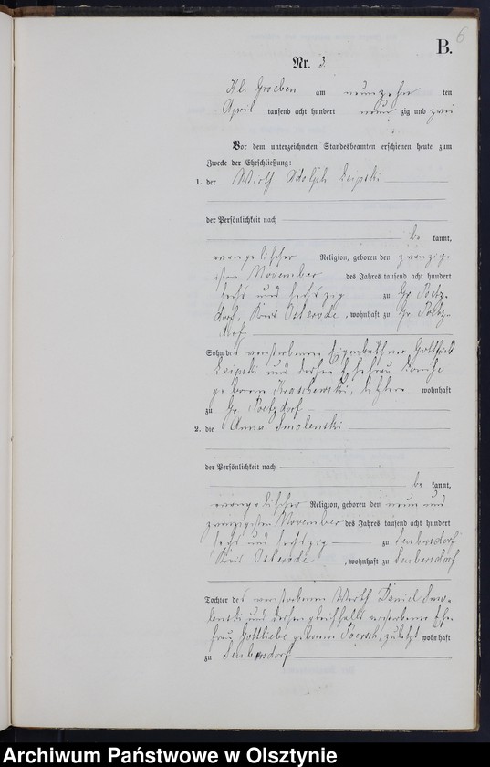 image.from.unit.number "Heiraths-Neben-Register Nr 1 - 18"