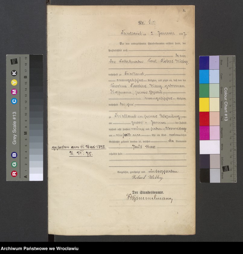 image.from.unit.number "Księga urodzeń USC Mieroszów (Friedland) 1897"