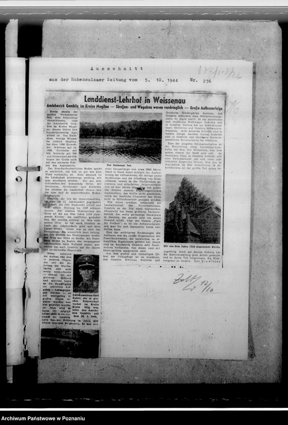 Obraz 20 z jednostki "Aus der Geschichte des Gebietes- Bezirken- Hohensalza"