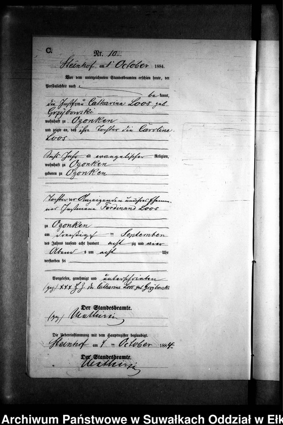 image.from.unit.number "Sterbe-Neben-Register des Preussischen Standes-Amtes Gr. Strengeln Kreis Angerburg"