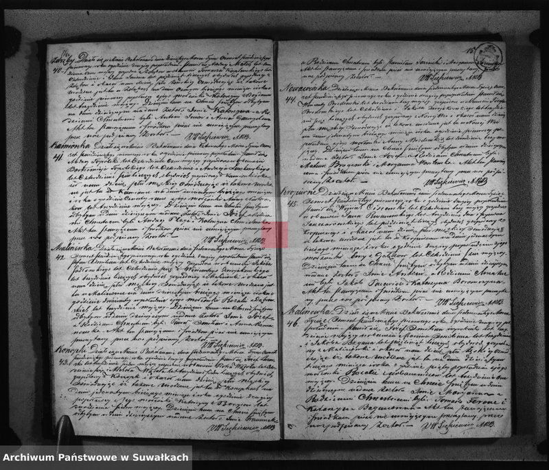 image.from.unit.number "Duplikat Aktów Urodzonych zaślubionych i Zejscia Parafii Bakałarzewo za rok 1861 sporządzony"