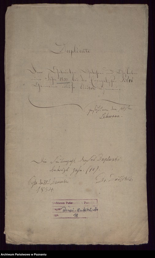 Obraz 2 z jednostki "Duplikat der Getrauten, Getauften, Gestorbenen"